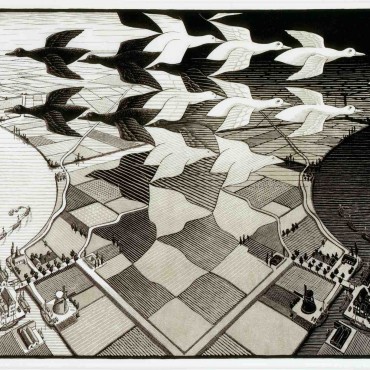 Day and Night - M.C. Escher, 1938
