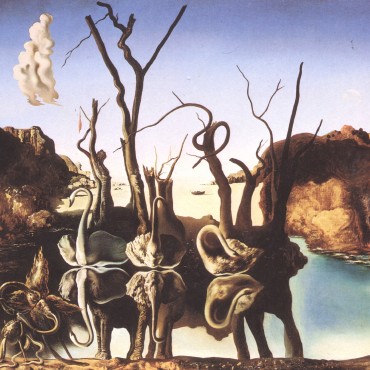 Swans Reflecting Elephants - Salvador Dali, 1937
